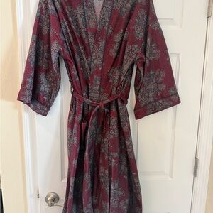 Vintage Regency Burgundy Robe